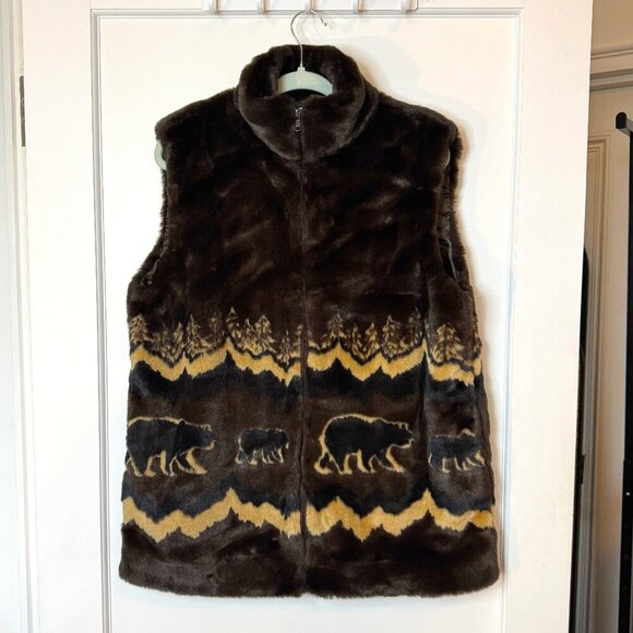 Northern Lifestyles Faux Fur Vest sz Small - Picture 1 of 2